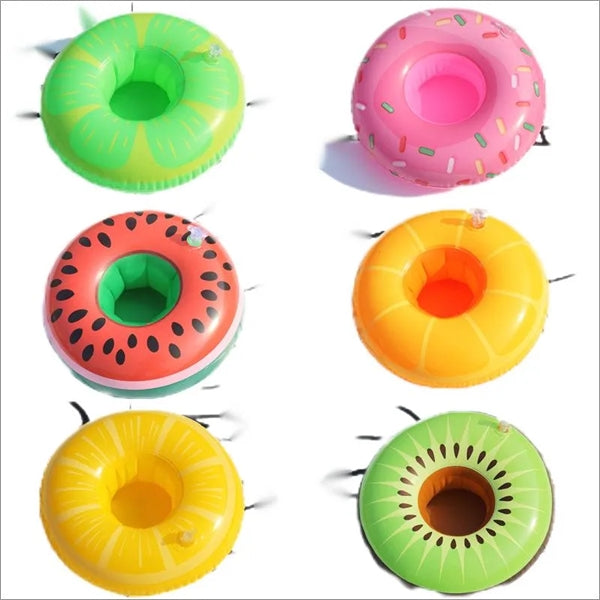 PVC Inflatable Floating Fruit Cup Holder