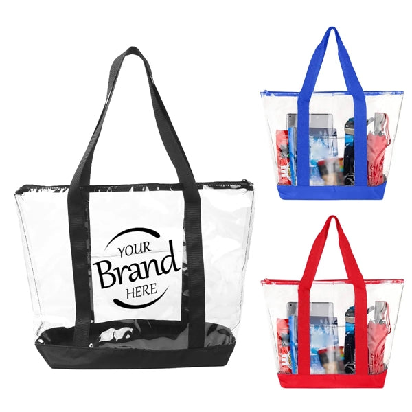 Clear PVC Shoulder Tote Bag
