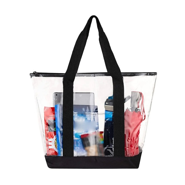 Clear PVC Shoulder Tote Bag