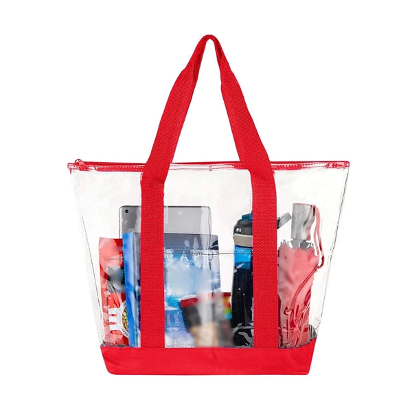 Clear PVC Shoulder Tote Bag