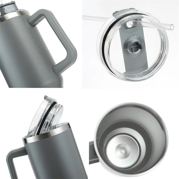 40 oz Tumbler With Handle and Straw Lid Insulated