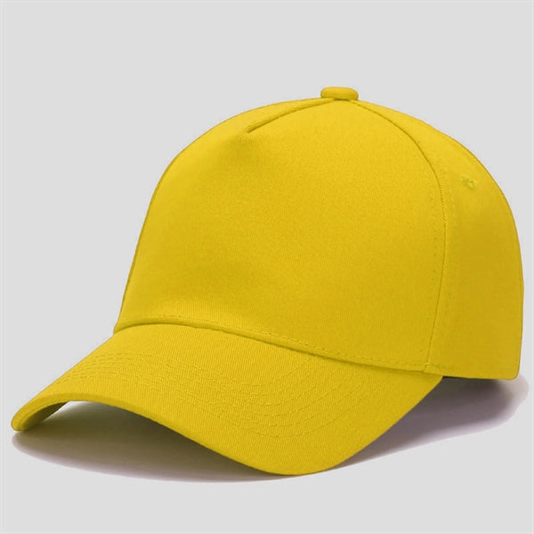 Five Panels Cotton Sunshade Baseball Cap