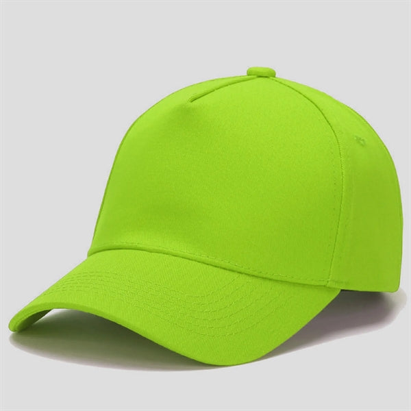 Five Panels Cotton Sunshade Baseball Cap