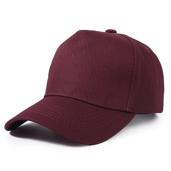 Five Panels Cotton Sunshade Baseball Cap