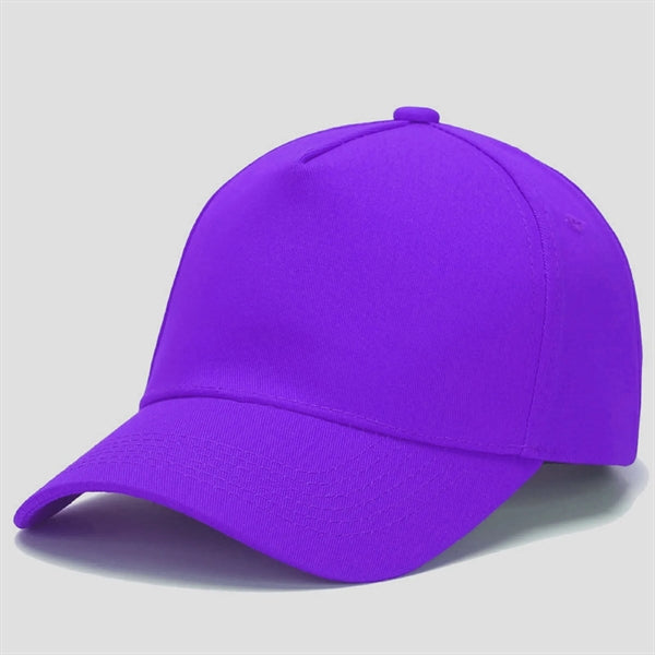 Five Panels Cotton Sunshade Baseball Cap