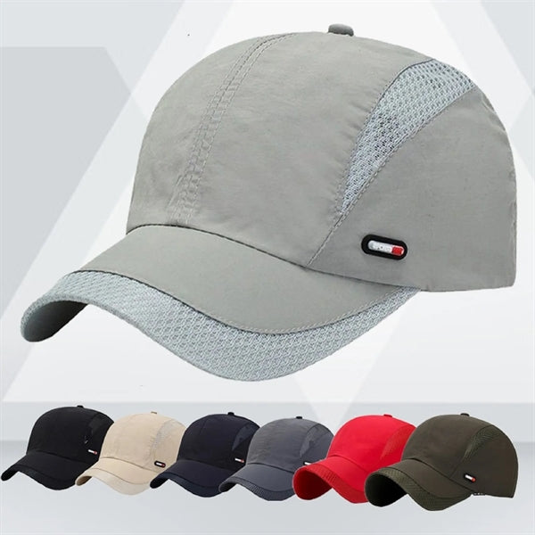 Multi Panels Curved Brim Baseball Cap with Mesh