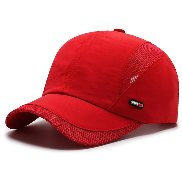 Multi Panels Curved Brim Baseball Cap with Mesh