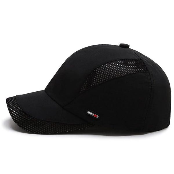 Multi Panels Curved Brim Baseball Cap with Mesh