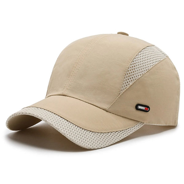 Multi Panels Curved Brim Baseball Cap with Mesh