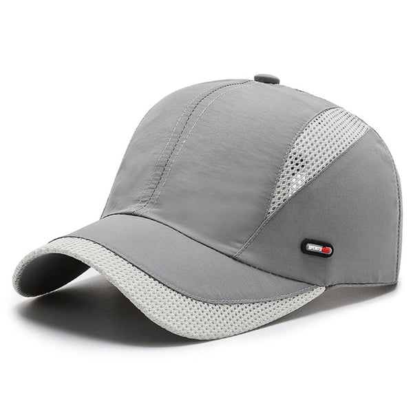 Multi Panels Curved Brim Baseball Cap with Mesh