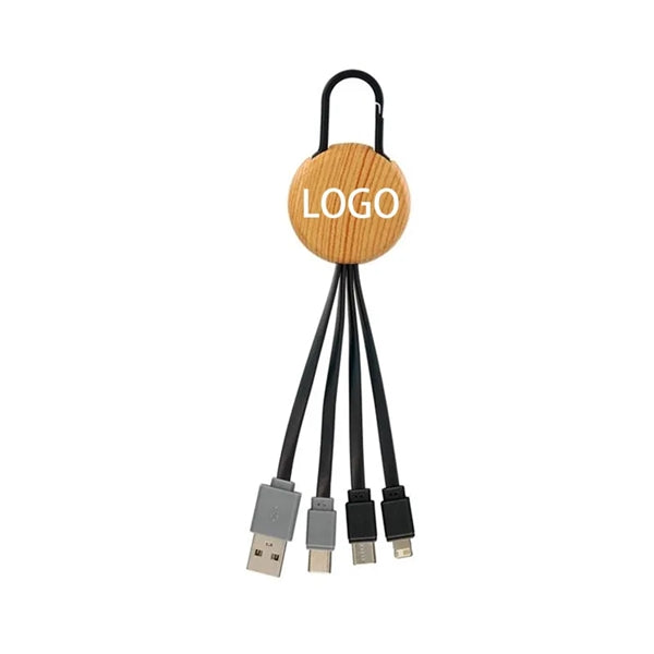 Bamboo Clip 3-in-1 Charging Cable