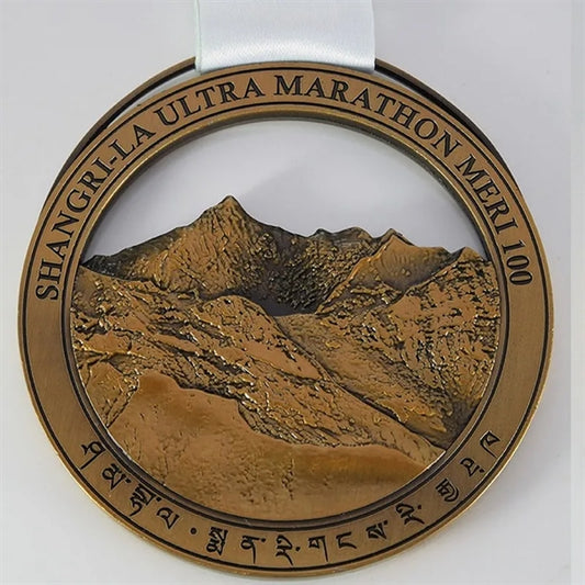 Metal Customed Awards Medals With Neck Ribbon