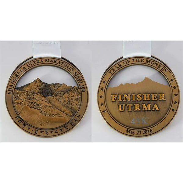 Metal Customed Awards Medals With Neck Ribbon