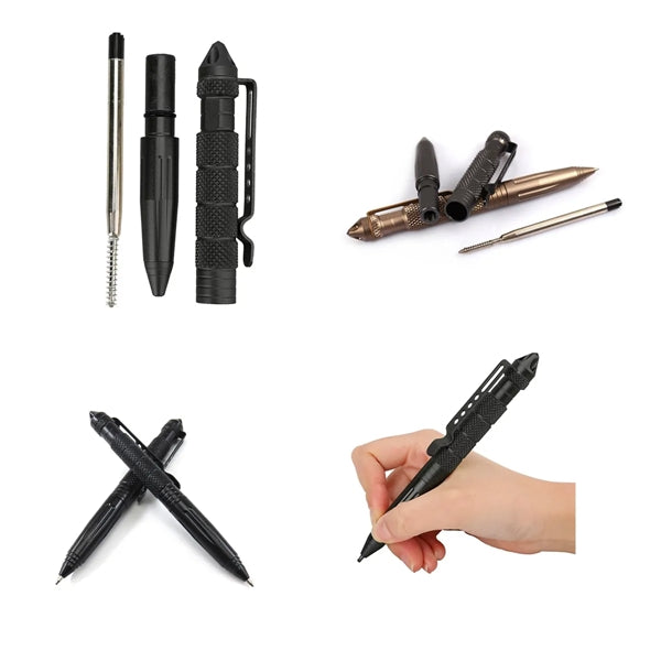 5 Pack Multifunctional Tungsten Steel Military Tactical Pen