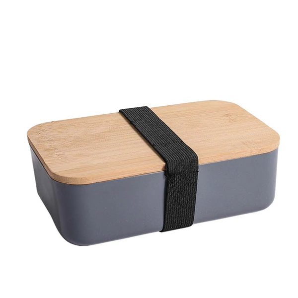 Wood Bento Lunch Box Set (W/ Fork, Spoon Knife)