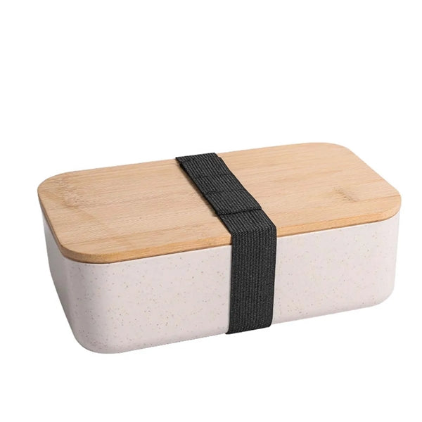 Wood Bento Lunch Box Set (W/ Fork, Spoon Knife)