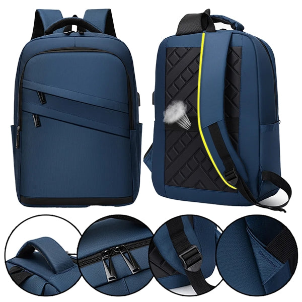 20 L Waterproof Business Laptop Usb Charging Travel Backpack
