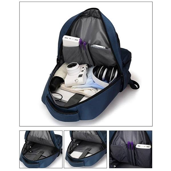 20 L Waterproof Business Laptop Usb Charging Travel Backpack