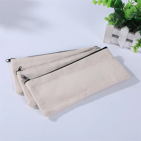DIY Canvas Pencil Case Makeup Bags