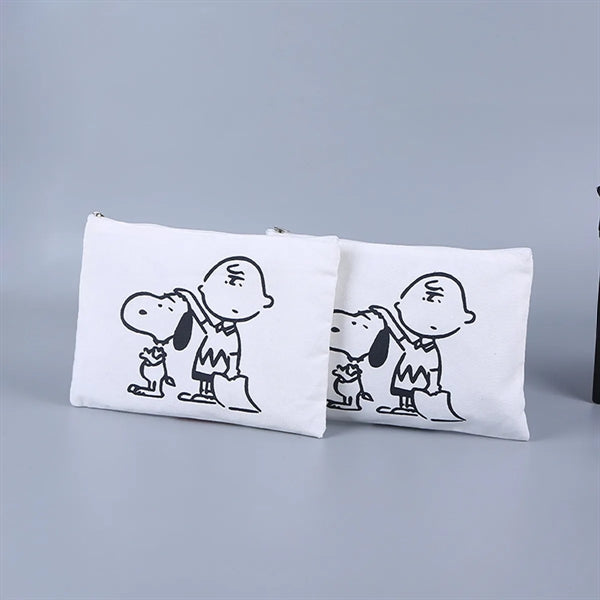 DIY Canvas Pencil Case Makeup Bags