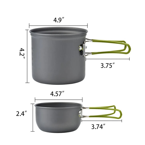 Portable Safety Multi-Purpose Outdoor Camping Pot Set