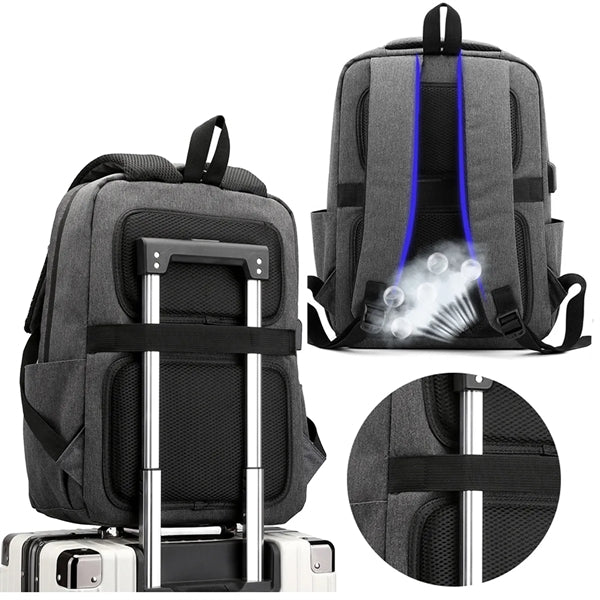 Business Anti Theft Slim Durable Backpack With Charging Port