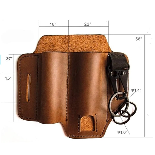 5 Pcs Durable Stylish Leather Multitool Belt Sheath