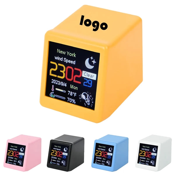 Smart Digital WiFi LCD Display Weather station Alarm Clock