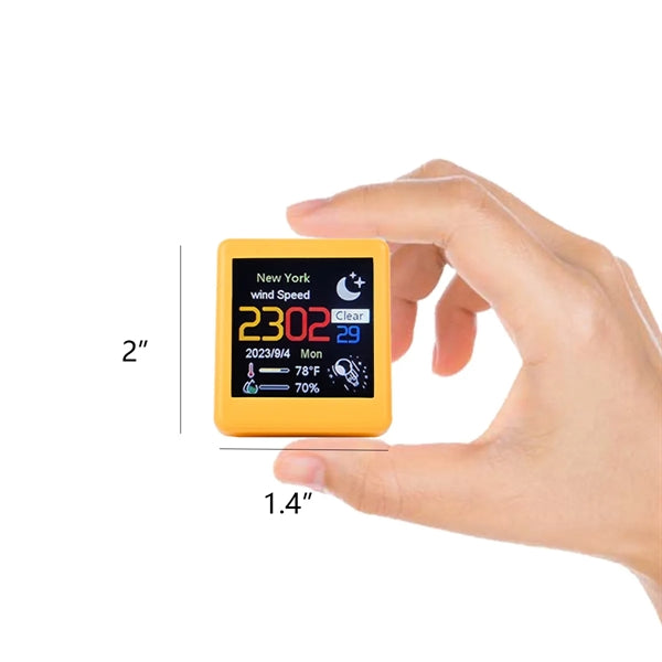 Smart Digital WiFi LCD Display Weather station Alarm Clock