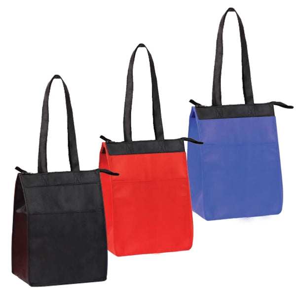 Non-Woven Insulated Zippered Lunch Tote