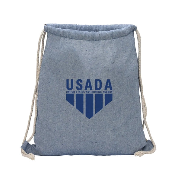 Recycled Cotton Drawstring Backpack