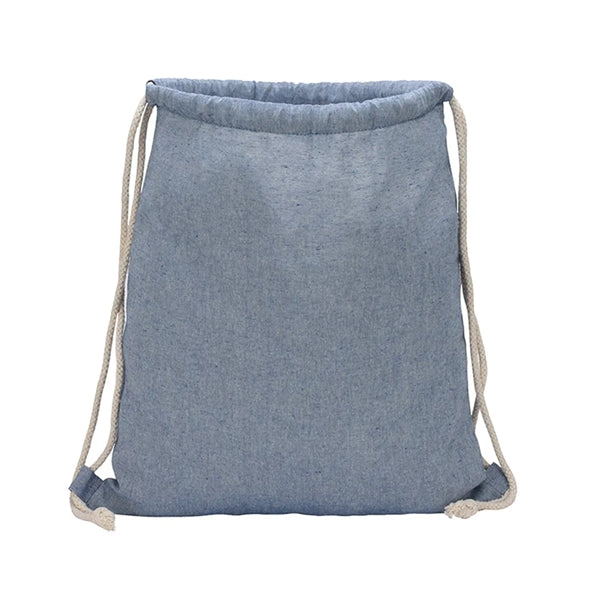 Recycled Cotton Drawstring Backpack