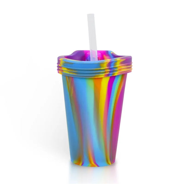 Colorful 16oz Silicone Tumbler