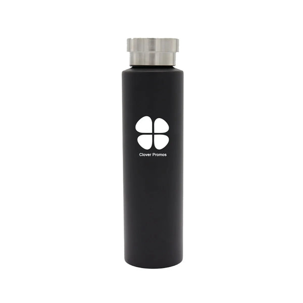 25.oz Matte Black Double Wall Stainless Steel Vacuum Bottle