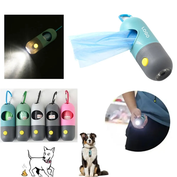 4 " x 1.6 " Poop Bag Dispenser With Flashlight