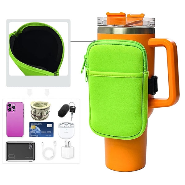 Neoprene 40 Oz. Tumbler Arm Bag with Pouch