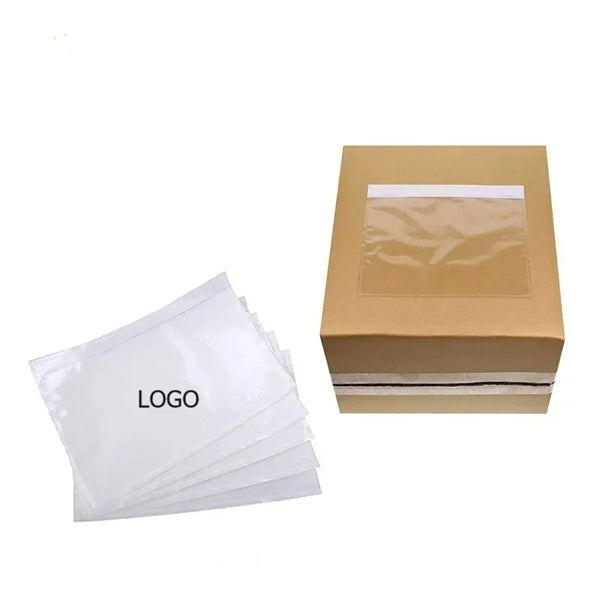 Waybill Back Glue Pocket Adhesive Top Loading Document Pouch