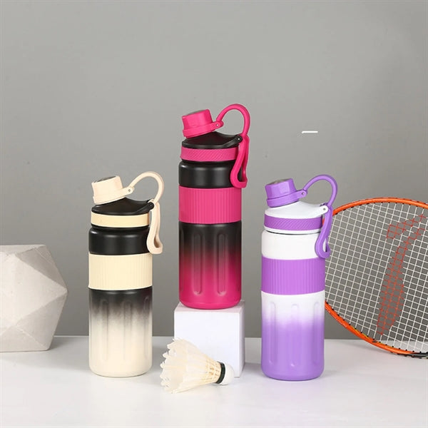24 Oz. Gradient Color Vacuum Insulated Thermos Water Bottle