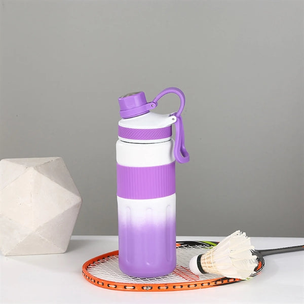 24 Oz. Gradient Color Vacuum Insulated Thermos Water Bottle