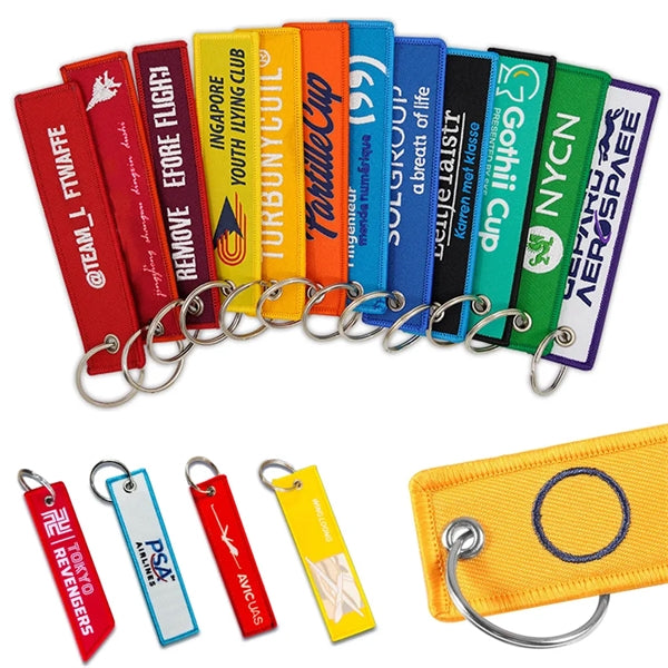 Embroidered Keychain Tags