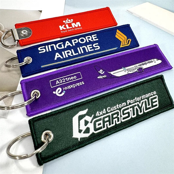 Embroidered Keychain Tags