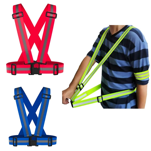 Reflective Belt High Visibility Running Vest Straps