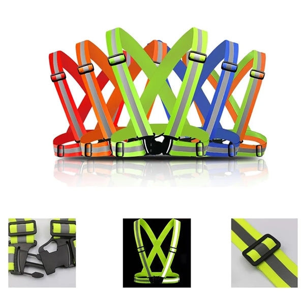 Reflective Belt High Visibility Running Vest Straps