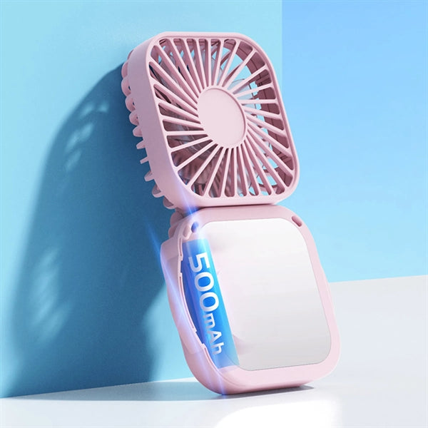 Portable Necklace Mirror Fan
