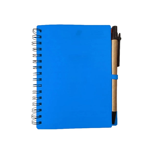 Plastic Cover Spiral Notepad with Pen