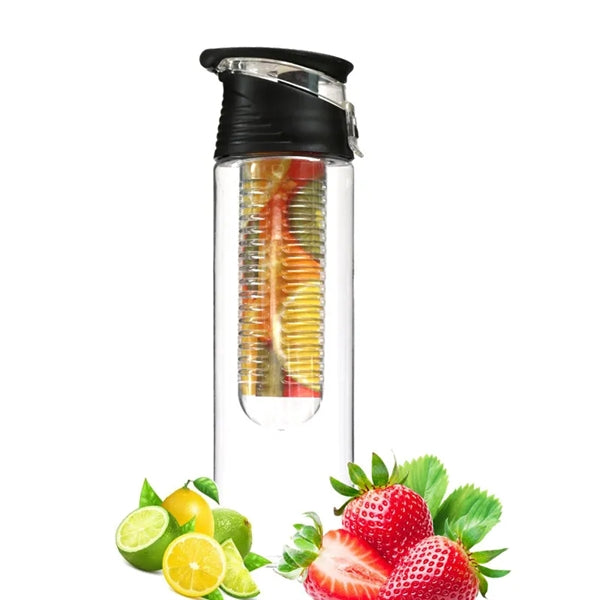 800ML Fruit Fuzer Infusing Infuser Water Bottle