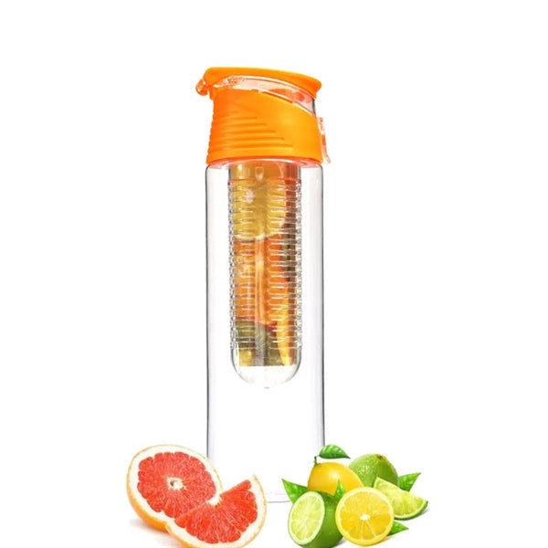 800ML Fruit Fuzer Infusing Infuser Water Bottle