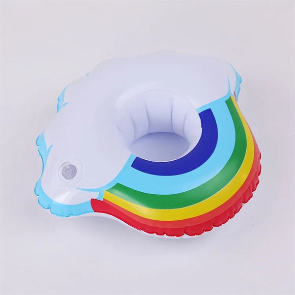 Inflatable Rainbow Cloud Drink Holder