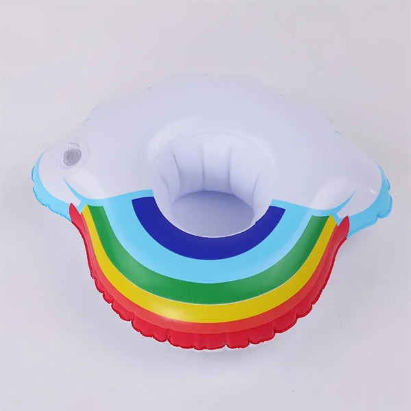 Inflatable Rainbow Cloud Drink Holder