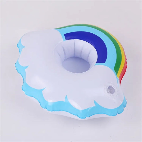 Inflatable Rainbow Cloud Drink Holder